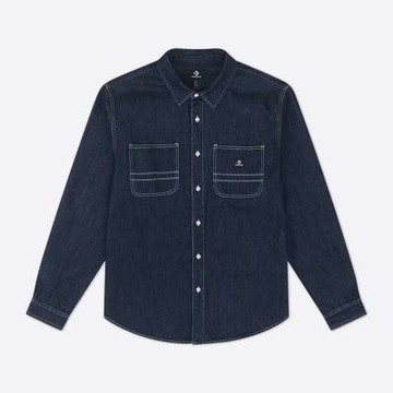 CONVERSE 男 長袖襯衫 10028411-A01