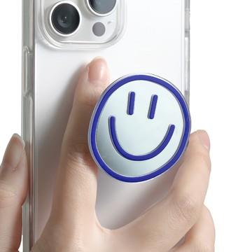 누아트 鏡面手機握把  1個  微笑海軍藍