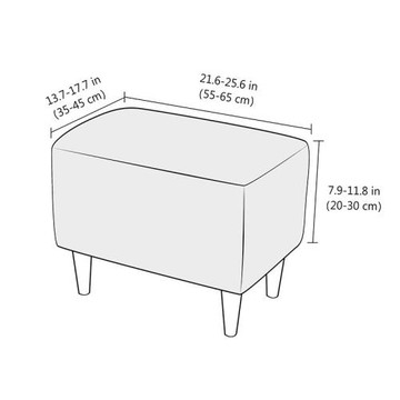 跨境彈力玉米粒絨布擱腳蹬套腳踏套防塵罩Stool Pedal Cover