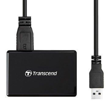 Transcend 創見多功能讀卡機 超高速資料傳輸 多卡槽配置 穩定連接  1個  黑色