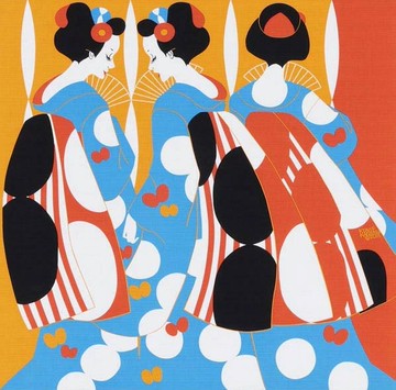 京都風呂敷包巾-KUNIE 二四巾-京都舞伎(橘)