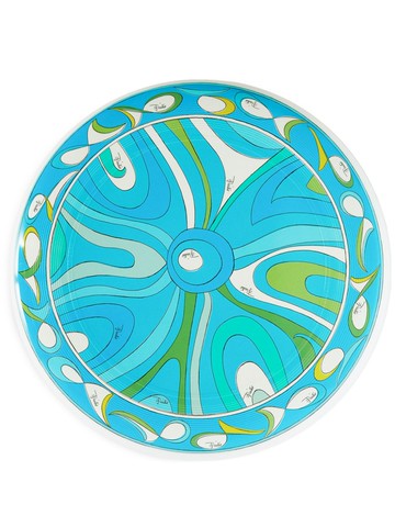 PUCCI - Marmo-print multicolour flying disc - women - Plastic - One Size - Blue