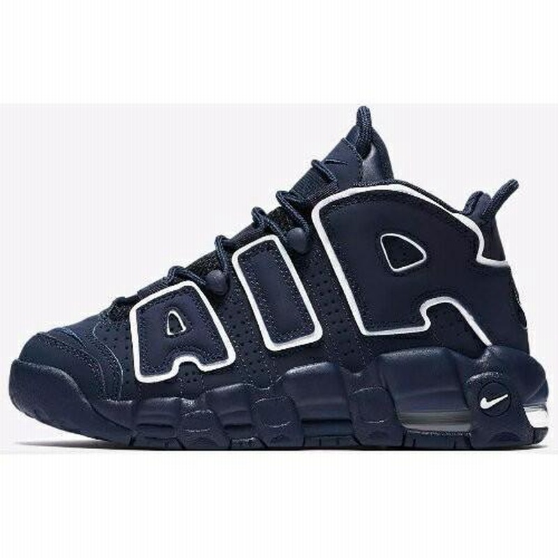 nike ナイキ NIKE AIR MORE UPTEMPO（ネイビーxホワイト） モアテン ...