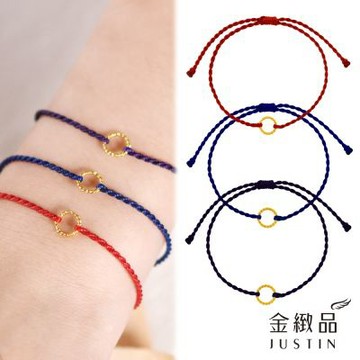 金緻品 黃金蠟繩手鍊 覺醒 0.04錢