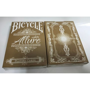 【USPCC 撲克】Bicycle White Gold Allure Deck 白金版魅力撲克牌-S10315995