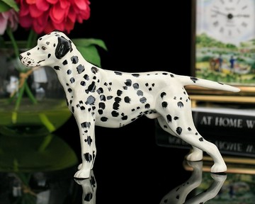 Royal Doulton世界名犬斑點狗大麥町Dalmatian手繪陶瓷狗裝飾工藝