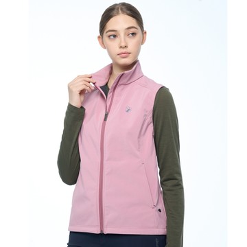 荒野wildland 女彈性防風超潑輕量機能背心摩曼粉