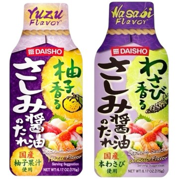 *貪吃熊* 日本 DAISHO 大昌  生魚片用醬油 生魚片專用醬油 醬油 山葵風味 柚子風味