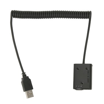 FW50 黑色塑料全解碼器 2A USB 端口虛擬電池組帶彈簧線適用於索尼數字攝像頭 Mcen2 美容化妝