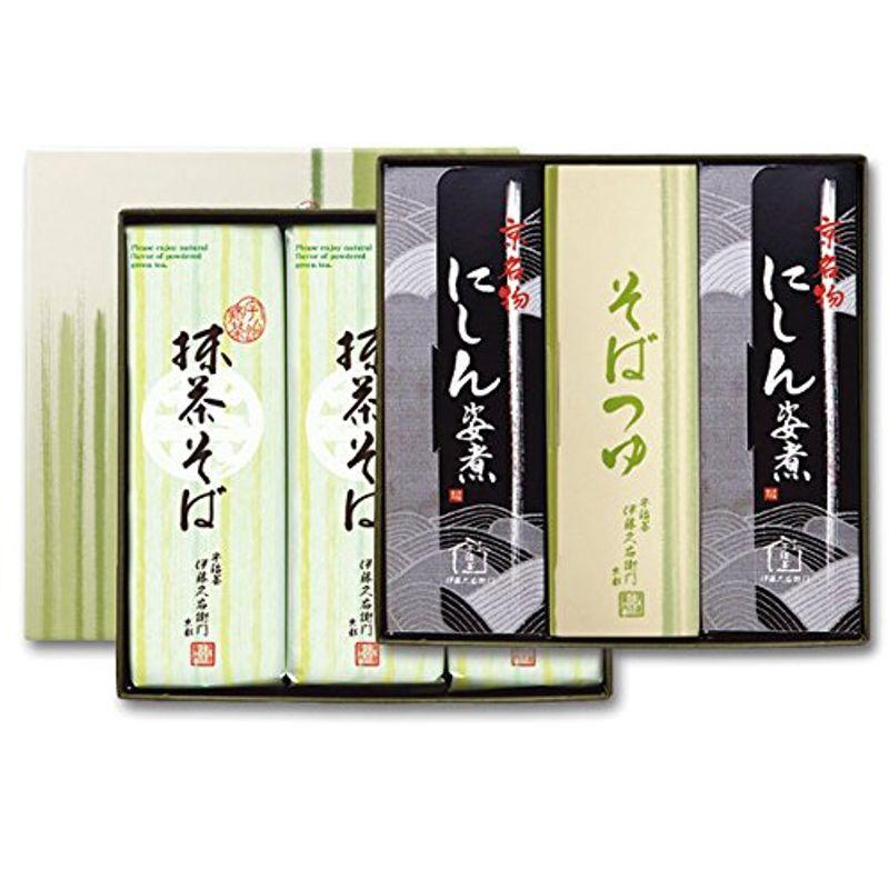 伊藤久右衛門 宇治抹茶そば ギフト (そば200g×6袋 めんつゆ×6袋 にしん×6本) N-5