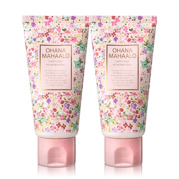OHANA MAHAALO 幸福花雨潤澤療癒護手霜(50g)X2入