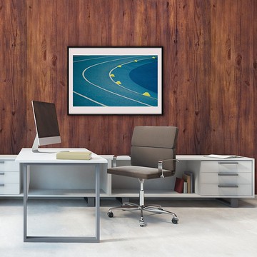 奔向終點 -跑步運動風掛畫/體育館擺飾/開店送禮/健身房佈置