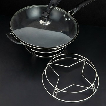 廚房多功能家用不銹鋼隔熱墊耐高溫鍋墊架餐桌臺面置物架子蒸架