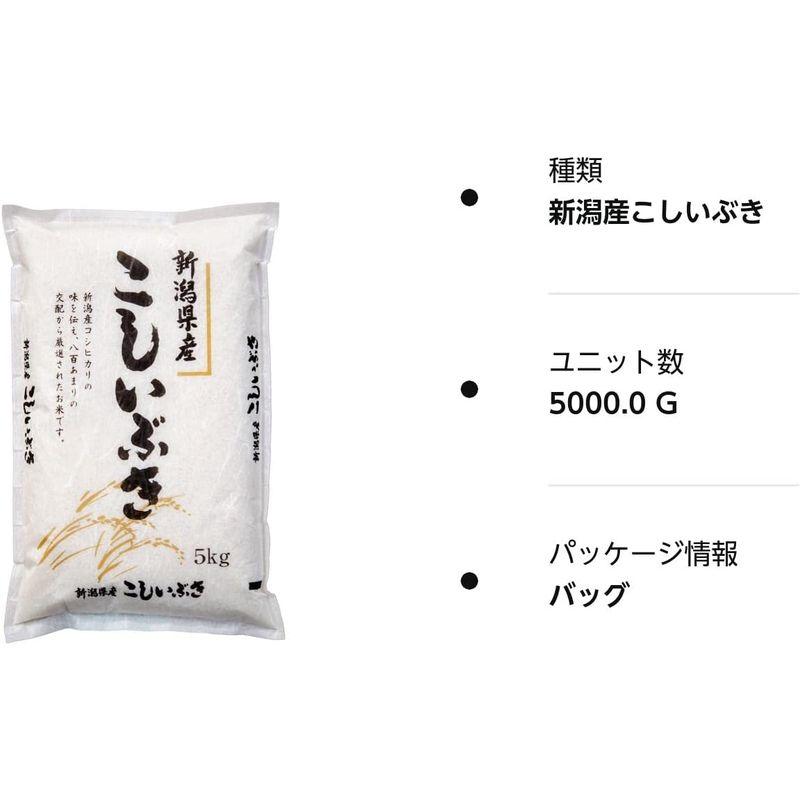 新潟県産 こしいぶき 白米 5kg 令和4年産