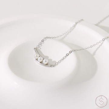 (限量) 豌豆公主 | S925純銀 | 造型珍珠項鍊