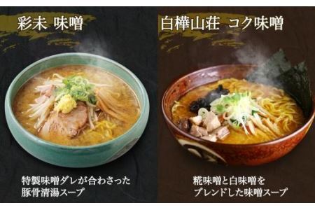 北海道ラーメン 味噌セット3種 彩未 白樺山荘 吉山商店 計12食 麺屋 彩未 麺処 白樺山荘 吉山商店 らーめん 詰め合わせ さっぽろ みそ ラーメン 食べ比べ 味噌味 森住製麺 生麺 産直 ご当地ラーメン 人気 グルメ お土産 送料無料 北海道 札幌市