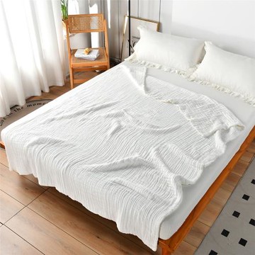 INS亞馬遜跨境9層泡泡紗午休毯沙發毯春夏秋冬四季成人毯毛巾被