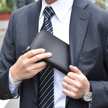 日本職人手作皮革Organ拉鍊長夾 (GS-76)