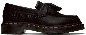 Dr. Martens 黑色 Adrian Woven Tassel 乐福鞋