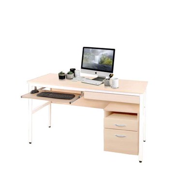 《DFhouse》  巴菲特電腦辦公桌+1抽1鍵+活動櫃(3色)