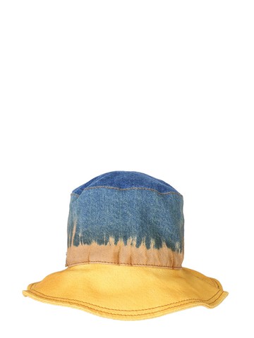 alberta ferretti bucket hat with tie dye print
