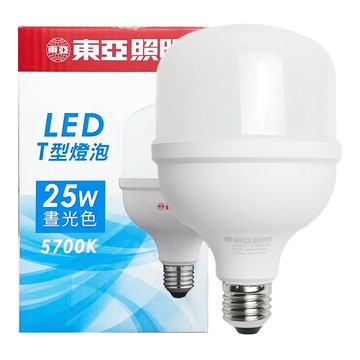 TOA 東亞照明 LED T型燈泡 25W 晝光色  1個