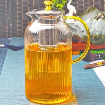 超大玻璃茶壺泡茶壺茶水過濾辦公家用加厚茶具耐熱耐高溫煮水壺