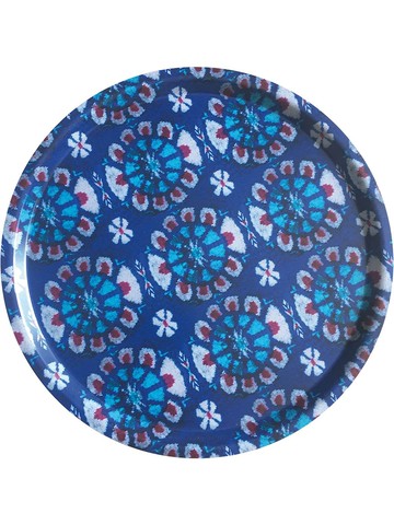 Les-Ottomans - Ikat wooden tray - unisex - Wood - One Size - Blue