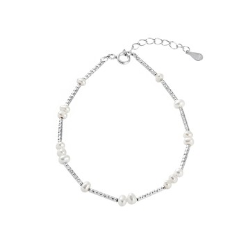 [純銀] 冰川珍珠手鍊 / Glacier Pearl Bracelet