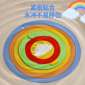 防蟲彩虹二合壹地漏家用浴室衛生間下水道防臭矽膠過濾彩虹地漏蓋{鑫弘-工葉電器}可開發票