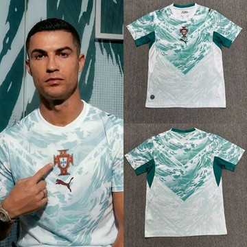 ⚽️ 世界盃 2026世界盃專用 世界盃球服 球員 球服 舒適2026世界盃葡萄牙C羅主場紅色球迷版短袖球衣足球