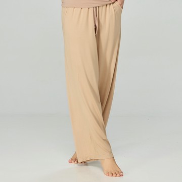 [家速配]女植蠶居家長褲-膚L~XL