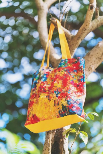 春之頌 - 畫家畫作厚挺帆布包