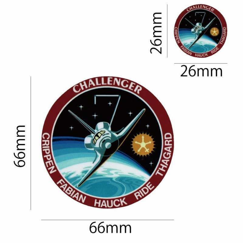 ステッカー シール NASA022 CHALLENGER ロゴ スペースシャトル