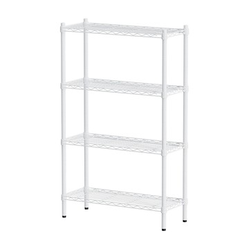 【dayneeds】輕型 76x30x120公分 四層烤白波浪架