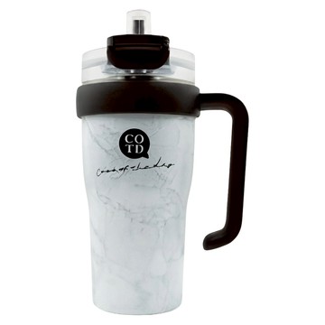 COTD 把手保溫杯  1個  大理石色  800ml