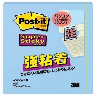 スリーエムジャパン Post-it強粘着654SS-NB Nブルー 4549395032365