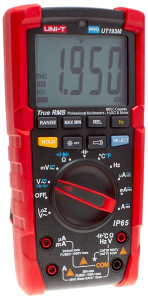 TECPEL泰菱電子直購網 》UNI-T 優利德 UT-195M UT195M 專業萬用表 三用電表