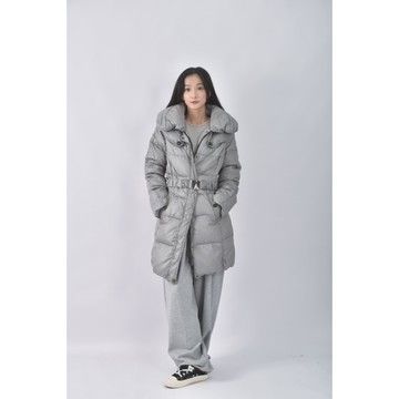 (M) bearturo格紋黑色綁帶外套二手衣