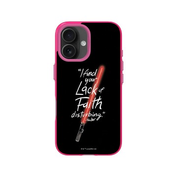 iPhone 16 Clear 粉漾桃 - 迪士尼-星際大戰 Star Wars - 原力咒語-光劍系列