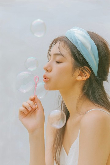 Sienna輕盈髮箍透紗汽水泡泡系列