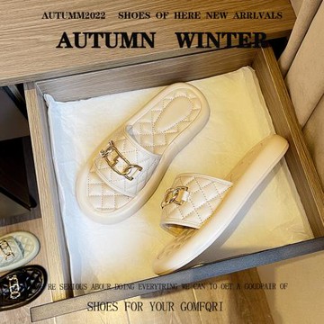 拖鞋女夏外穿時尚百搭2025年新款夏季平底一字拖夏天厚底外出涼拖