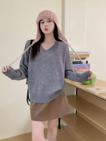 羊毛絨毛衣-7色 393250