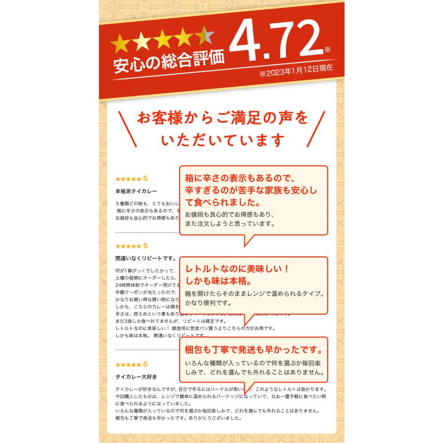 ギフト 食品 カレー レトルトカレー レトルト食品 お取り寄せグルメ レトルト食品 タイカレー ヤマモリ 辛さ控えめ 5種類×2 10個セット タイ料理 辛口 中辛