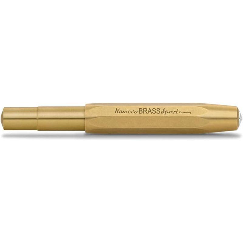 筆記具 Kaweco カヴェコ 万年筆 M 中字 ブラス スポーツ BRRP-BR 両用式 正規輸入品