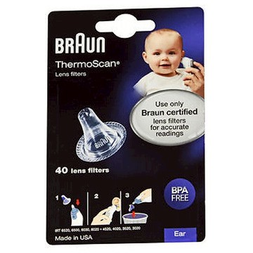 Braun ThermoScan Lens Filters 40 Each by Vicks
