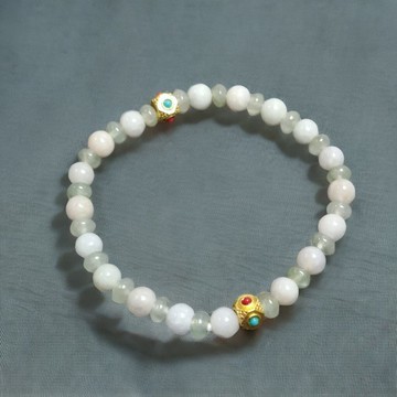 多彩翡翠設計款手珠手鍊 | 天然緬甸玉A貨翡翠 | 送禮