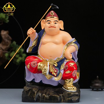 12/16寸樹脂天蓬元帥豬八戒神像八戒抱女凈壇使者佛像供奉擺件