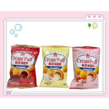 [義美]義美小泡芙(香濃牛奶)39克x6包