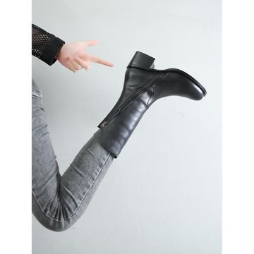 馬丁靴女英倫風高跟小個子馬丁靴